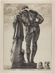 Farnesian Hercules, plade en fra Three Famous Antique Sculptures