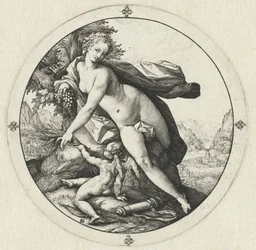 Venus og Amor Venus fryser uden Ceres og Bacchus (titel på objekt)
