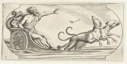 En havgud på en vogn Nouveau Livre des Dieux et Deeßes De la Marine Bouckje of Sea Gods and Goddesses (serietitel)