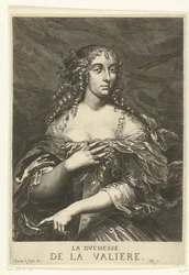 Portræt af Louise Françoise de La Baume Le Blanc de la Vallière