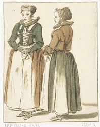 To stående kvinder