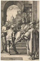 Kristus før Pilatus, efter 1596 (gravering)