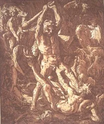 Hercules Killing Cacus (ætsning)