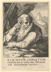Sankt Andreas, fra Kristus, apostlene og Sankt Paulus med trosbekendelsen, ca. 1589.