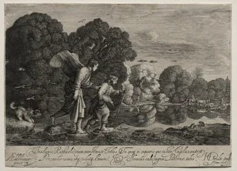 Tobias og englen (lille tallerken)
