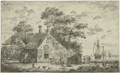 Gård ved en flod