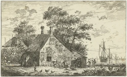 Gård ved en flod