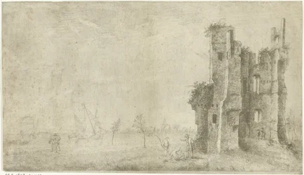 Ruinerne af Huis te Merwede nær Dordrecht