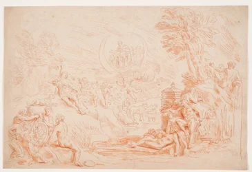 Landskab med allegoriske figurer