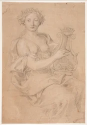 Lyrespillende muse (Erato?)