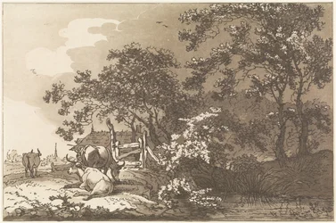 Landschap met koeien Tolv designs beregnet til brug for dem, der lærer at tegne landskab (serietitel)