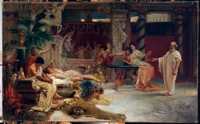 Sokrates søger Alcibiades i en Hetaeras hus