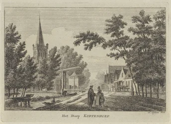 Udsigt over Kortenhoef Landsbyen Kortenhoef (titel på objekt)