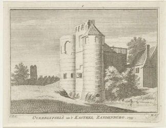 Ruin af Zandenburg Slot, Veere Rester af 