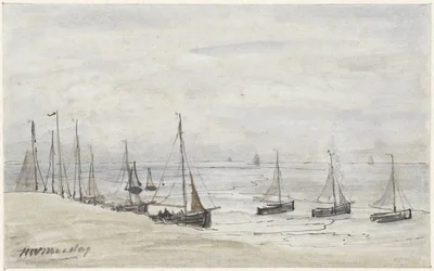 Fiskefingre på stranden