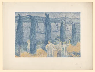 Kvinder på spadseretur (fra: A. Vollard: Les Peintre-Graveurs, Paris 1896/97)