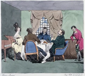 Konkurser - i “” Tidligere og i dag”” af Henri Monnier, red. Delpech, Paris
