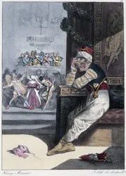 Le Carnival: "" Enhver tager sin fornøjelse, hvor han finder ham"" - i "" Les pastemps"" af Henri Monnier, red. Delpech, Paris