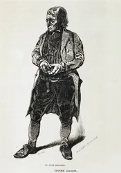 Fader Grandet - i ""Eugénie Grandet"" af Balzac, ill. Henri Monnier, original udgave af 1843