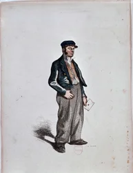 The Commissionaire (Factor) af Henri Monnier, ca. 1850