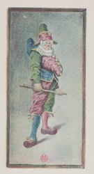 Punchinello, trekvart til højre, ca. 1887.