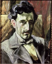 Portræt af Maurice Ravel (1875-1937) (olie på lærred)