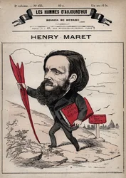 Tegneserie af Henri (Henry) Maret (1837-1917) engelsk journalist og politiker - fra 