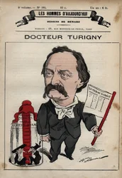 Tegneserie af Jean Prosper Turigny 1822-1905 fra 