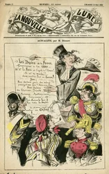 Illustration af Henri Demare (1846-1888) til forsiden af La Nouvelle Lune