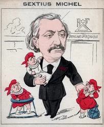 Sextius Michel (1827 - 1906) politiker og provencalsk forfatter af okkarikatursproget af Henri Demare i "Les Hommes d