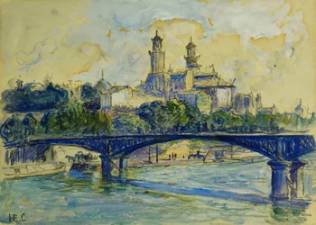 Seinen foran Trocadero; La Seine devant Le Trocadero,