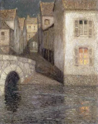 Huset ved floden, Chartres; Les Masons sur la Riviere, Chartres