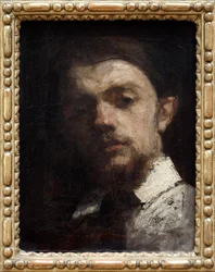 Portræt af Henri Fantin Latour (1836-1904), fransk maler, maleri, selvportræt. Fotografi, KIM Youngtae, Lyon, Museum of Fine Arts of Lyon.