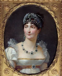 Portræt af imponeren Josephine de Beauharnais (1763-1814) Maleri af Henri Francois Riesener (1767-1828) 1806 Malmaison, slot museum