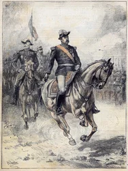 General Felix Gustave (Felix-Gustave) Saussier (1828-1905) i 1892 efter Chartiers aquerelle.