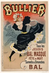 Bullier, hver torsdag Bal-maske, natfest, 1896.