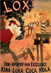 Lox Toni-Aperitif par Excellence. Kina-Loxa, Cola, Cola, 1895