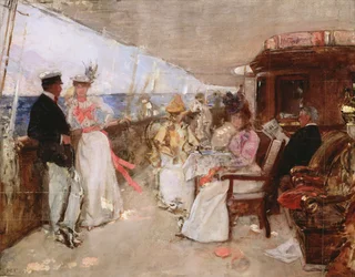 Sejlads i skærgården, ca. 1898 (skitse)
