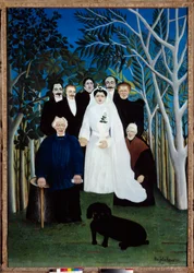 Brylluppet omkring 1905. Maleri af Henri Rousseau dit Le Douanier (1844-1910)