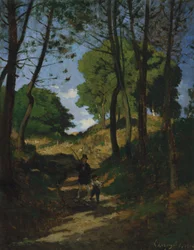 Grantræer i Les Trembleaux, nær Marlotte Sapins aux Trembleaux i Marlotte, 1854.