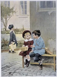Fri handel - akvarel af Geoffroy i "" Le Figaro Illustré""", maj 1901