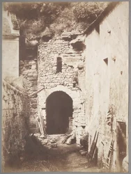 Bag Troglodytegården, ca. 1853.