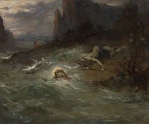 The Death of Orpheus, ca. 1870 (olie på lærred)