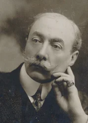 Portræt af pianist og komponist André Messager 1853-1929.
