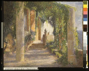 Pergolaen (La Pergola) (olie på lærred)