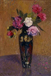 Vase med blomster, 1916