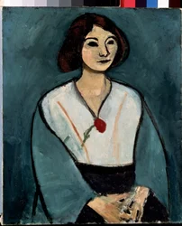Lady in Green (Kvinde med rød nellike)
