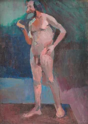 Stående mandlig model