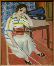 Kvinde med violin 1921-22 (olie på lærred)