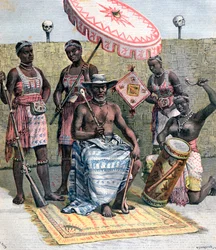 Behanzin, konge af Dahomey, 1892